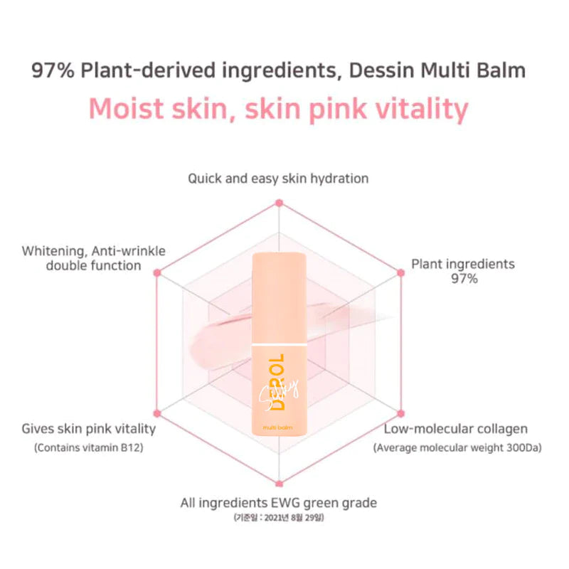 Collagen Moisturizing Multi Balm Brighten Dull Multi Balm Stick Wrinkle