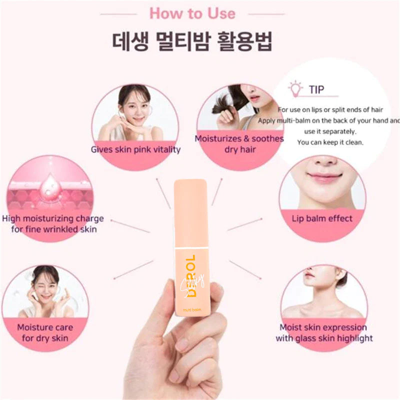 Collagen Moisturizing Multi Balm Brighten Dull Multi Balm Stick Wrinkle