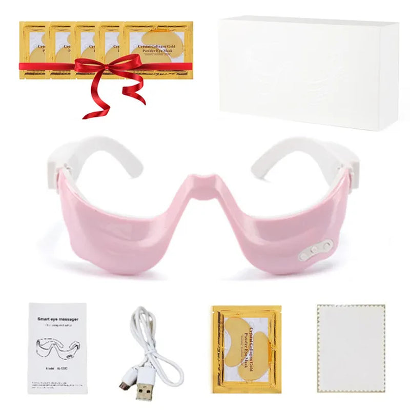 EMS Micro Current Pulse 3D Smart Vibration Hot Compress Eye Massager