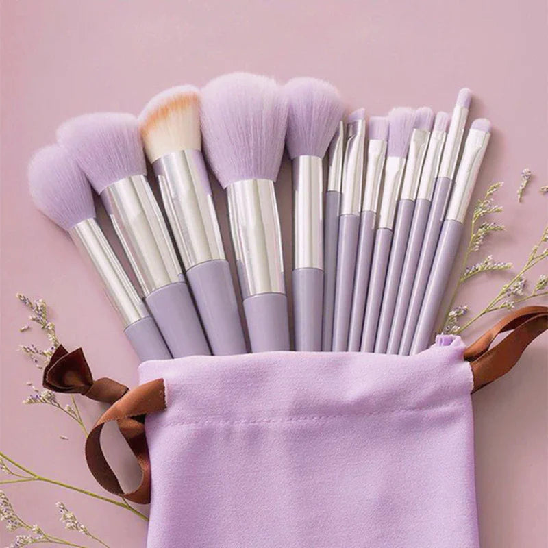13Pcs Soft Fluffy Makeup Brushes Set for Cosmetics Foundation Blush Powder
