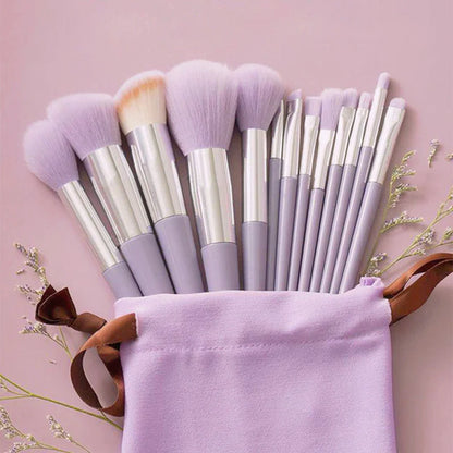 13Pcs Soft Fluffy Makeup Brushes Set for Cosmetics Foundation Blush Powder