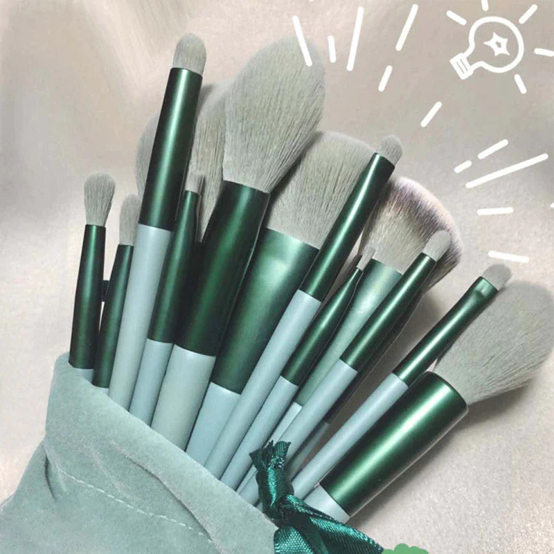 13Pcs Soft Fluffy Makeup Brushes Set for Cosmetics Foundation Blush Powder
