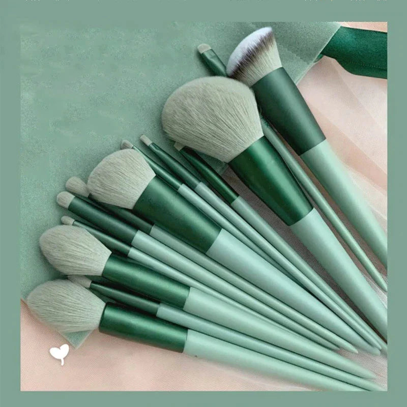 13Pcs Soft Fluffy Makeup Brushes Set for Cosmetics Foundation Blush Powder