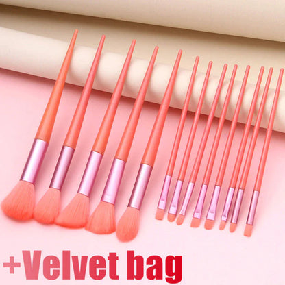13Pcs Soft Fluffy Makeup Brushes Set for Cosmetics Foundation Blush Powder